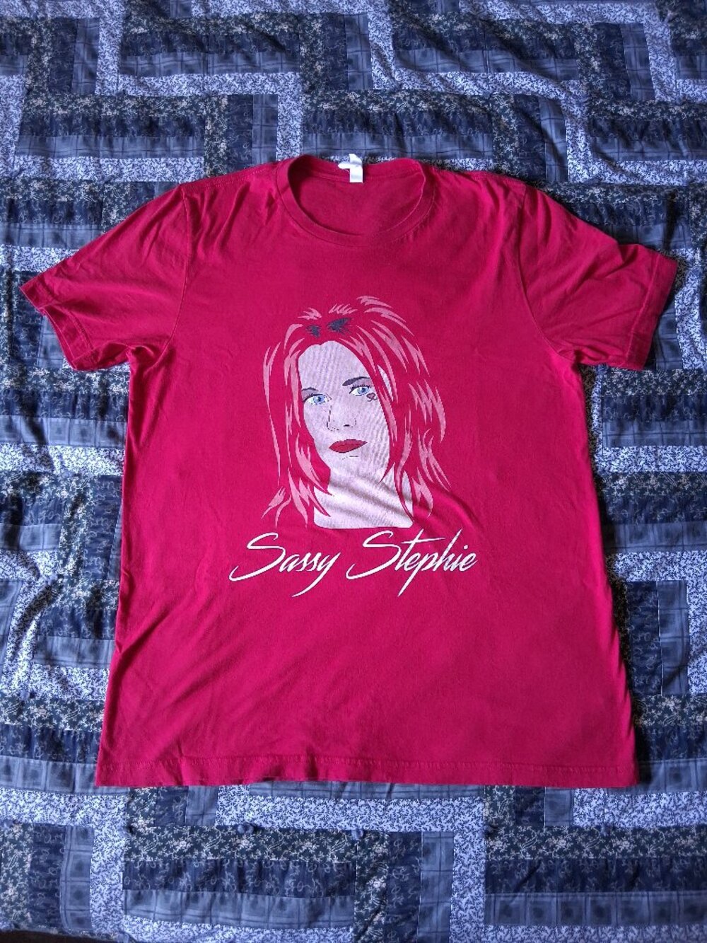 2010s Sassy Stephie "Adore Sassy" Red T-Shirt Adult XL Indie Wrestling